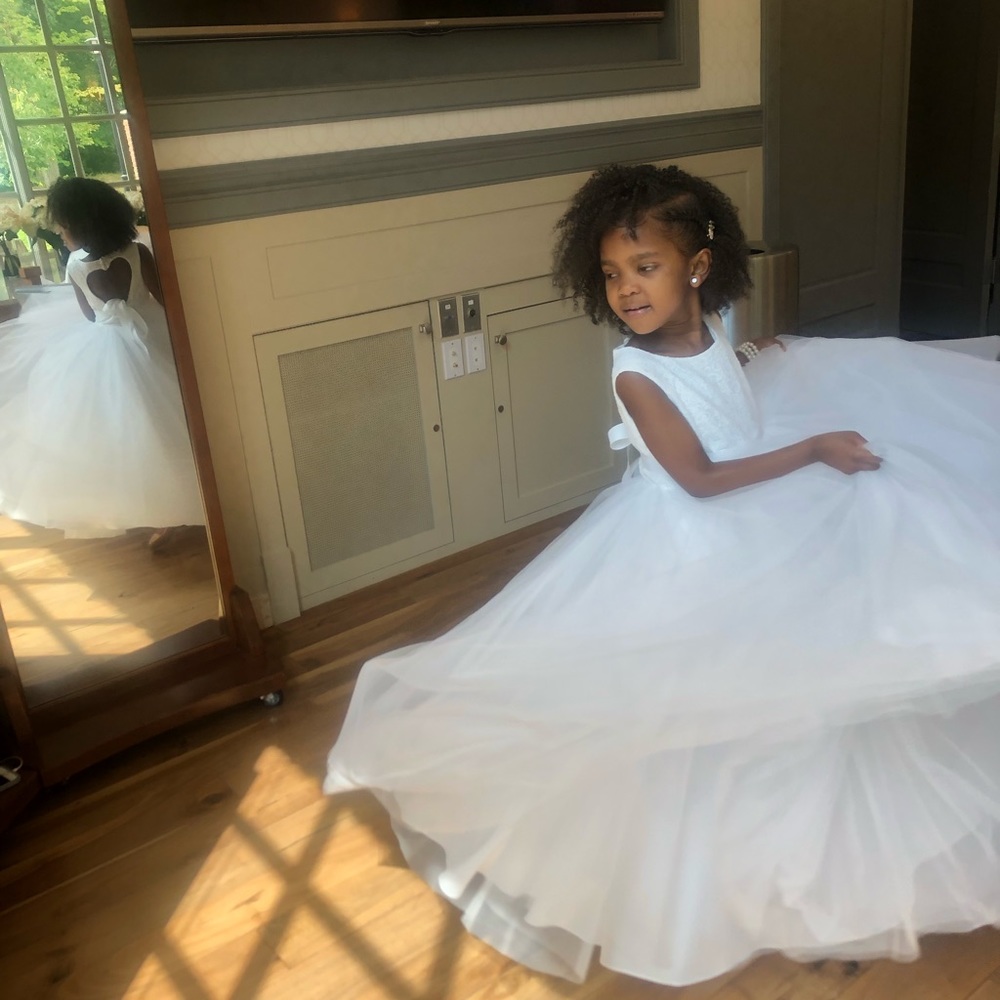 Little Girls Flower Girl Dress from David’s Bridal